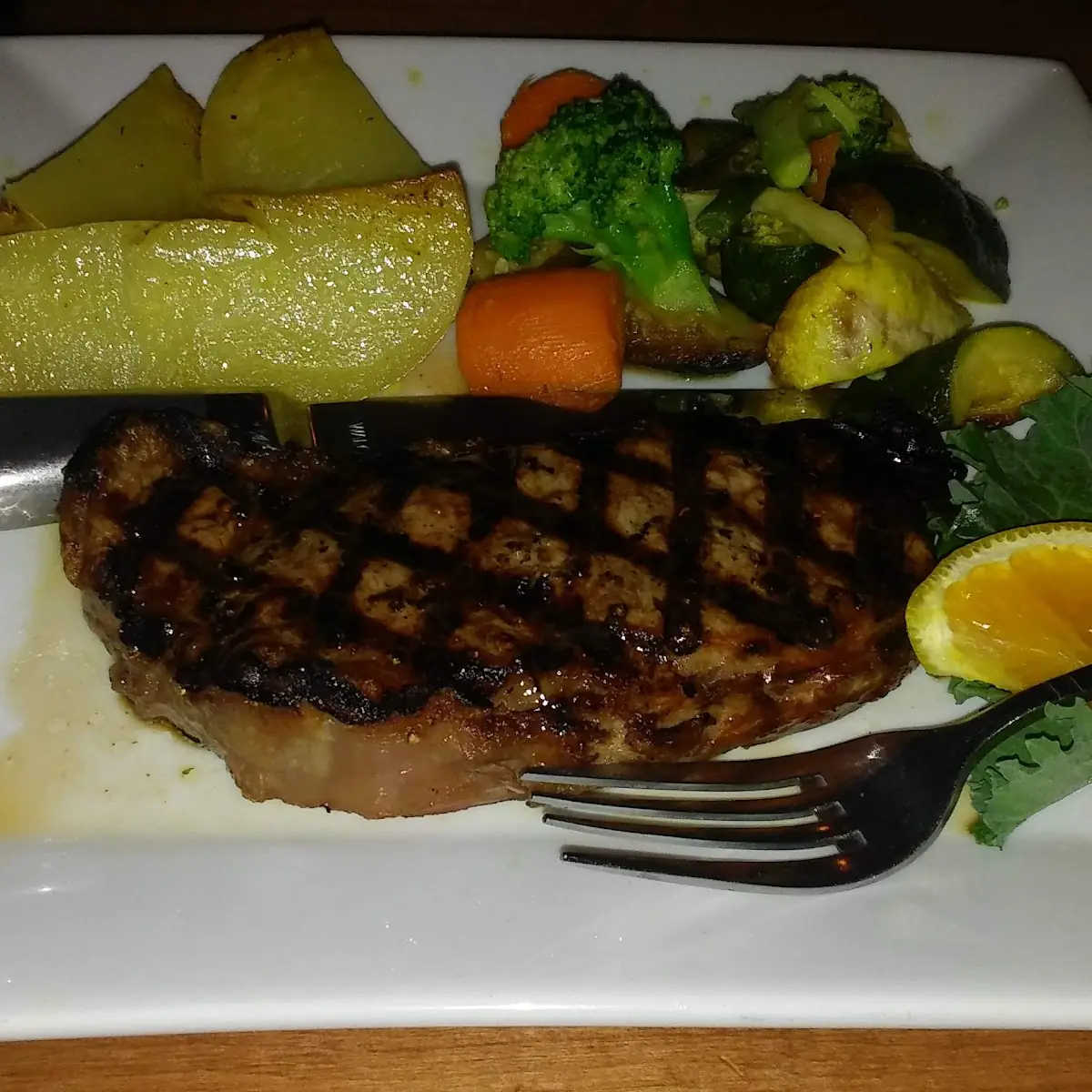 Roasted Potatoes and Mixed Veggies