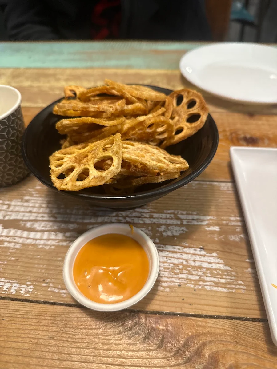 Lotus Root Chips, Bek Cafe Restaurant and Dessert Maribyrnong