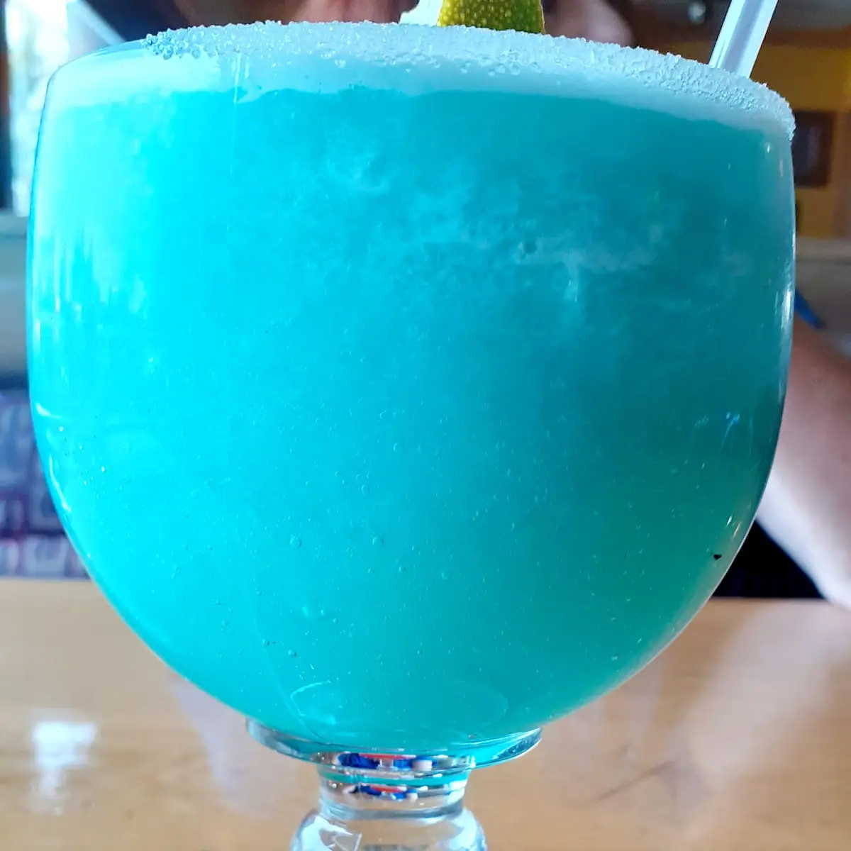 Blended Blue Raspberry Margarita