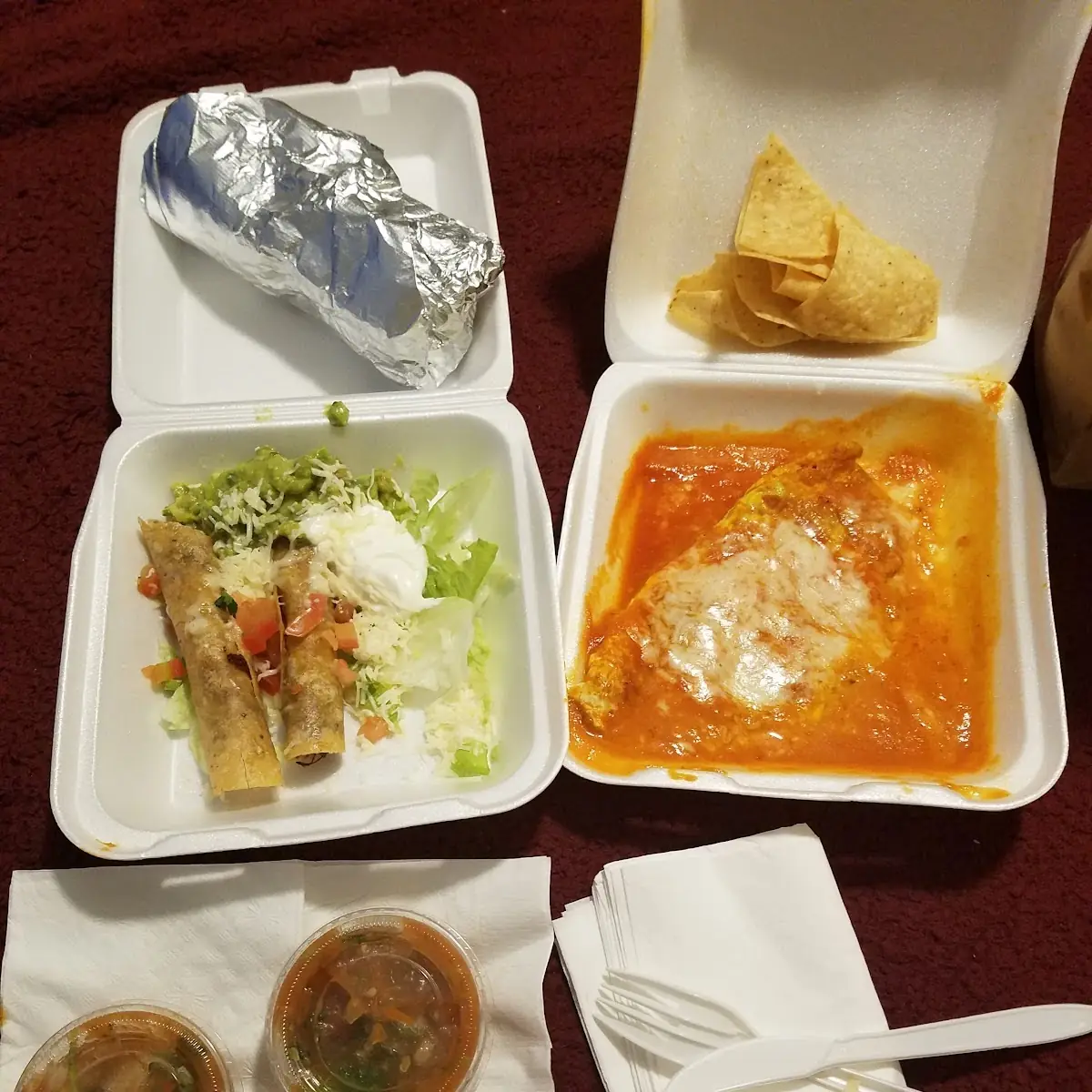Taquitos and Chili Relleno