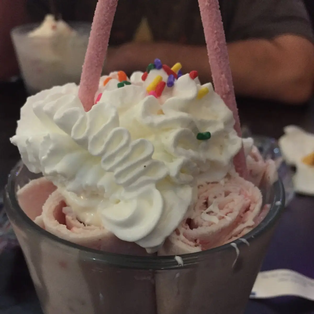 Cherry Rolled Ice Cream
