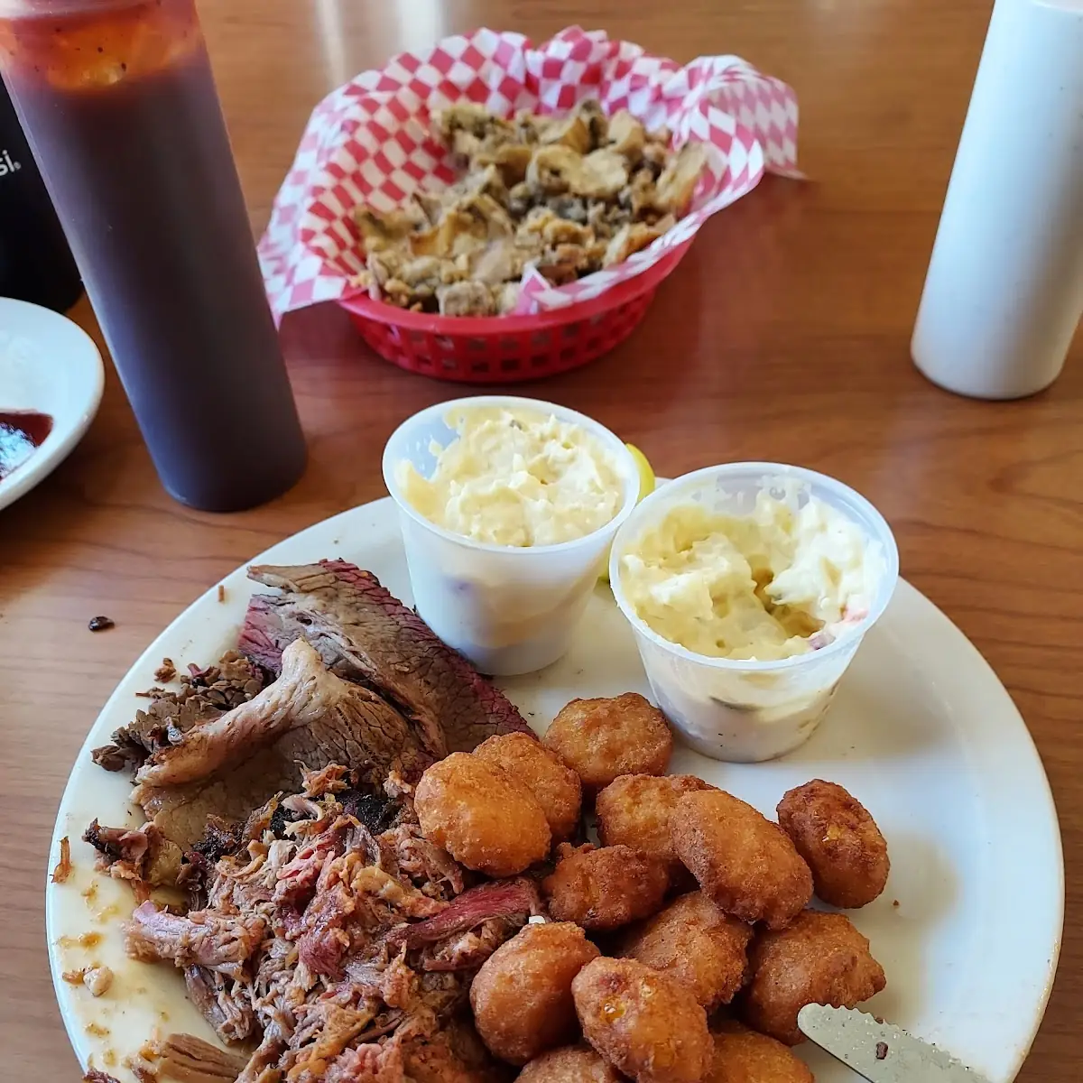 Pulled Pork Brisket Plate