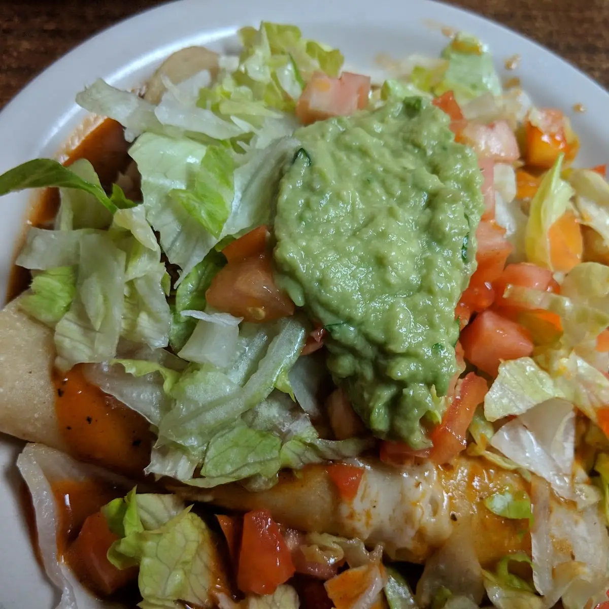 3 Chicken Enchiladas with Guacamole