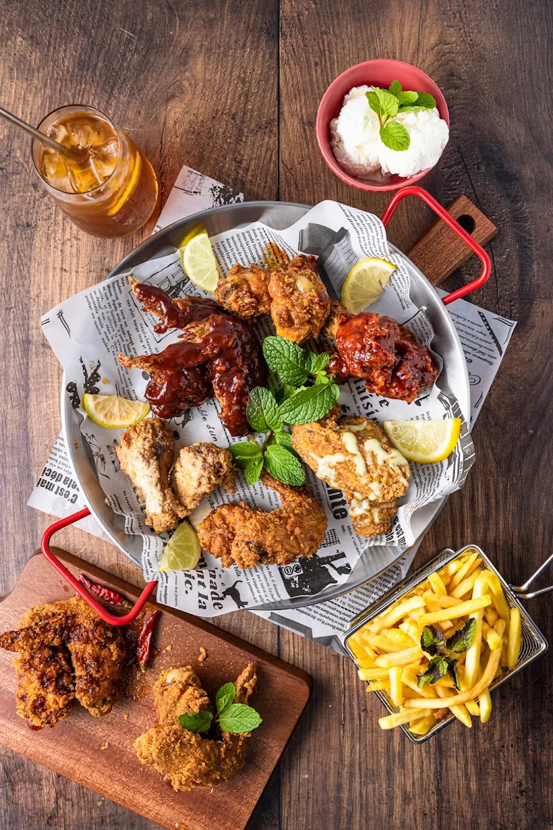 Highlights, BUFWIN —chicken buffet & beer. Halal food