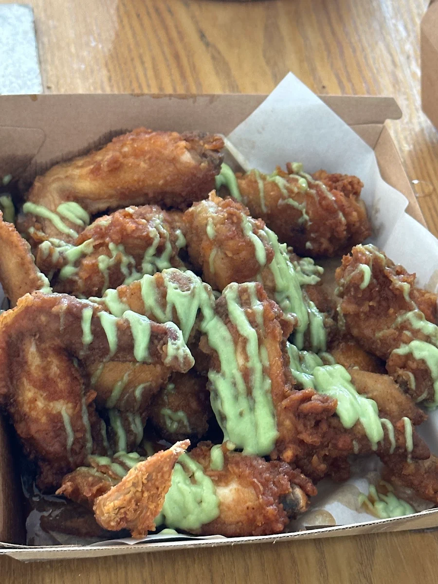 Honey Wasabi, BUFWIN —chicken buffet & beer. Halal food