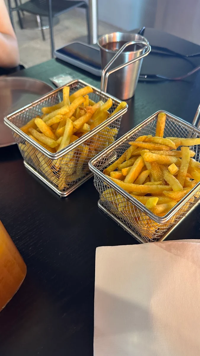 Thin-Cut Fries, BUFWIN —chicken buffet & beer. Halal food