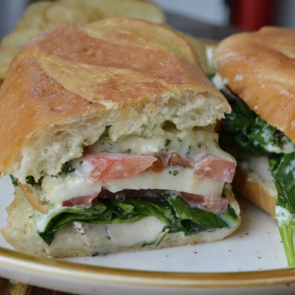 Chicken Caprese Panini