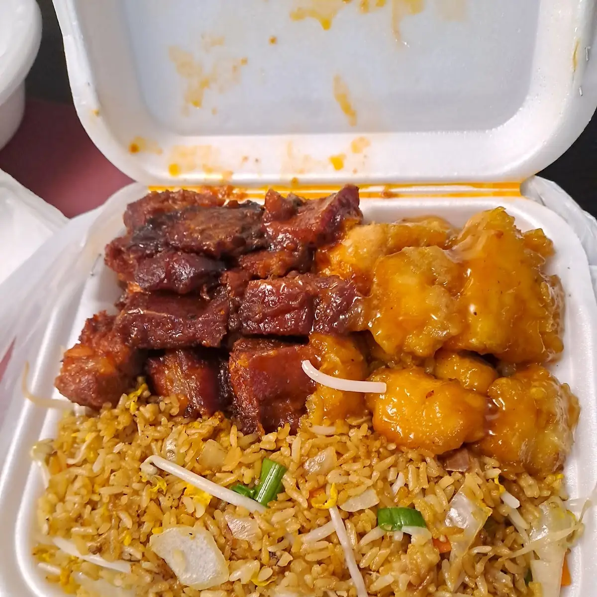 Fried Rice Rib Tip Orange Chicken
