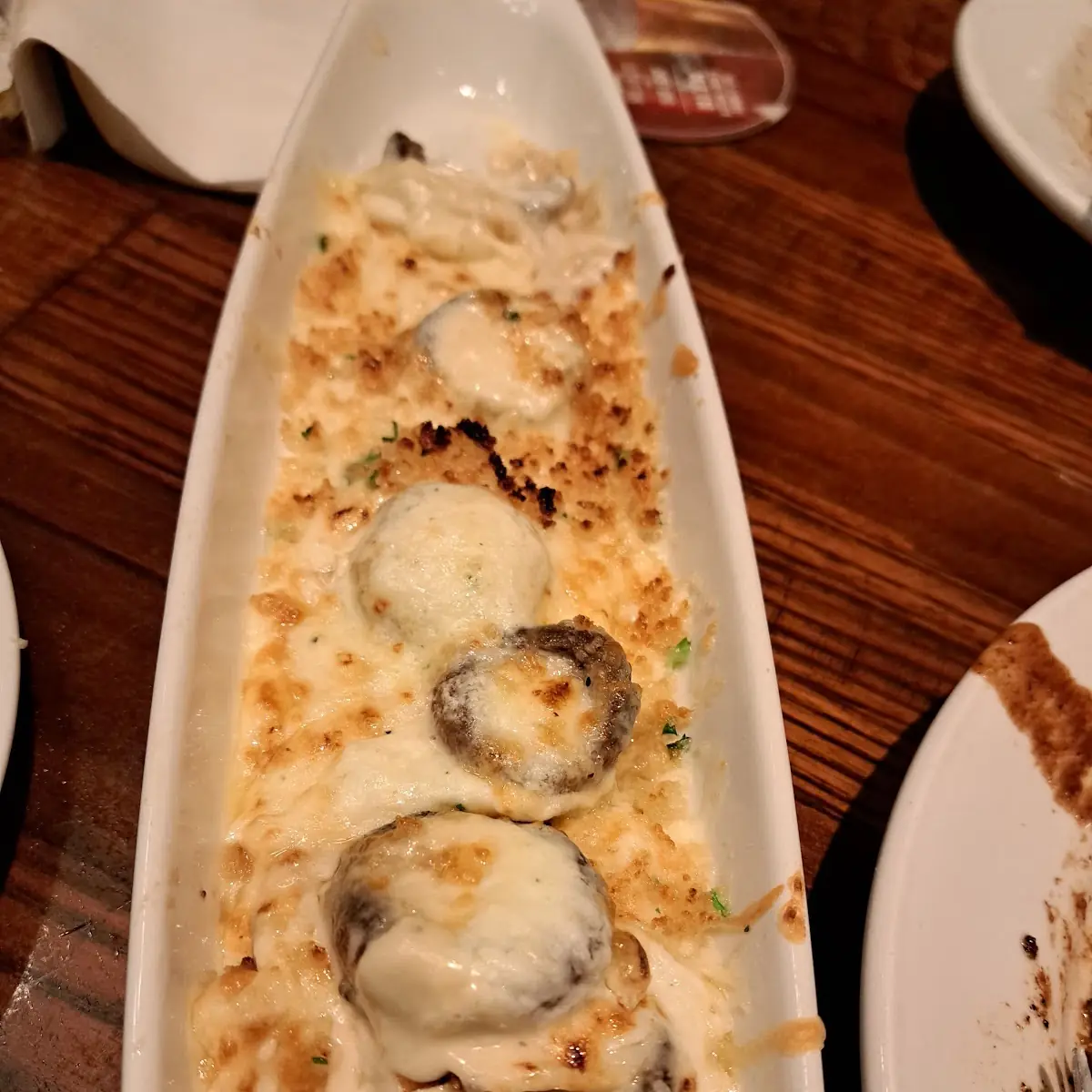 White Cheddar Stuffed Mushrooms