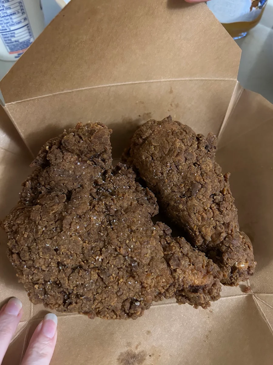 Fried Chicken Breast and Leg