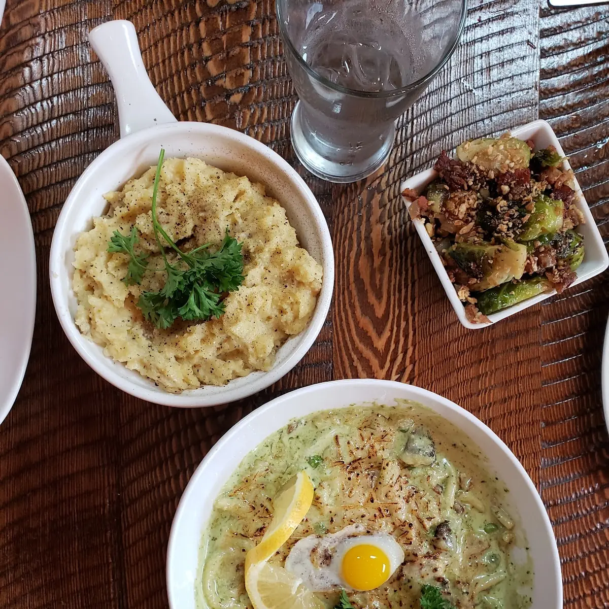 Mashed Potatoes and Brussel Sprouts
