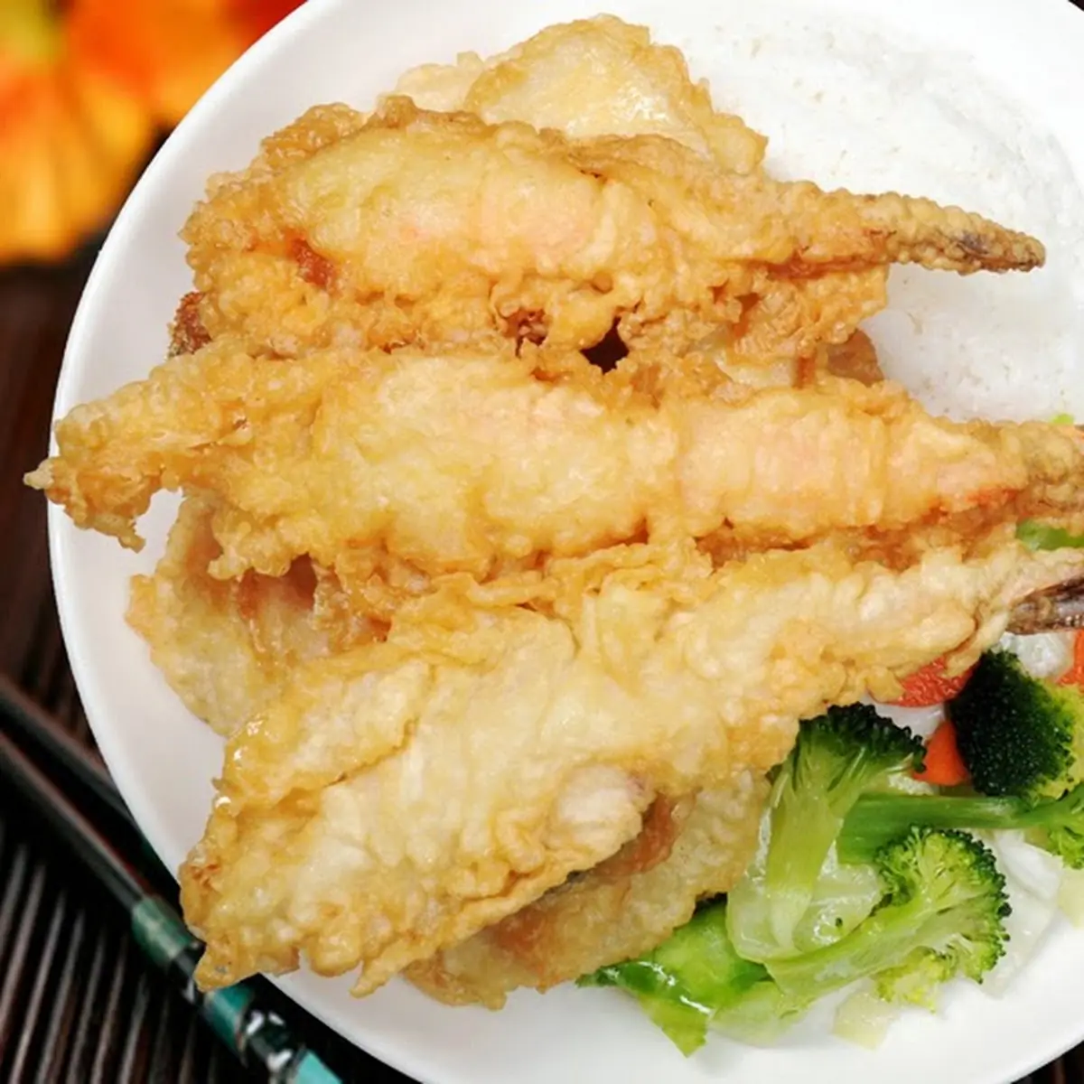 Vegetable Tempura & Teriyaki Pork