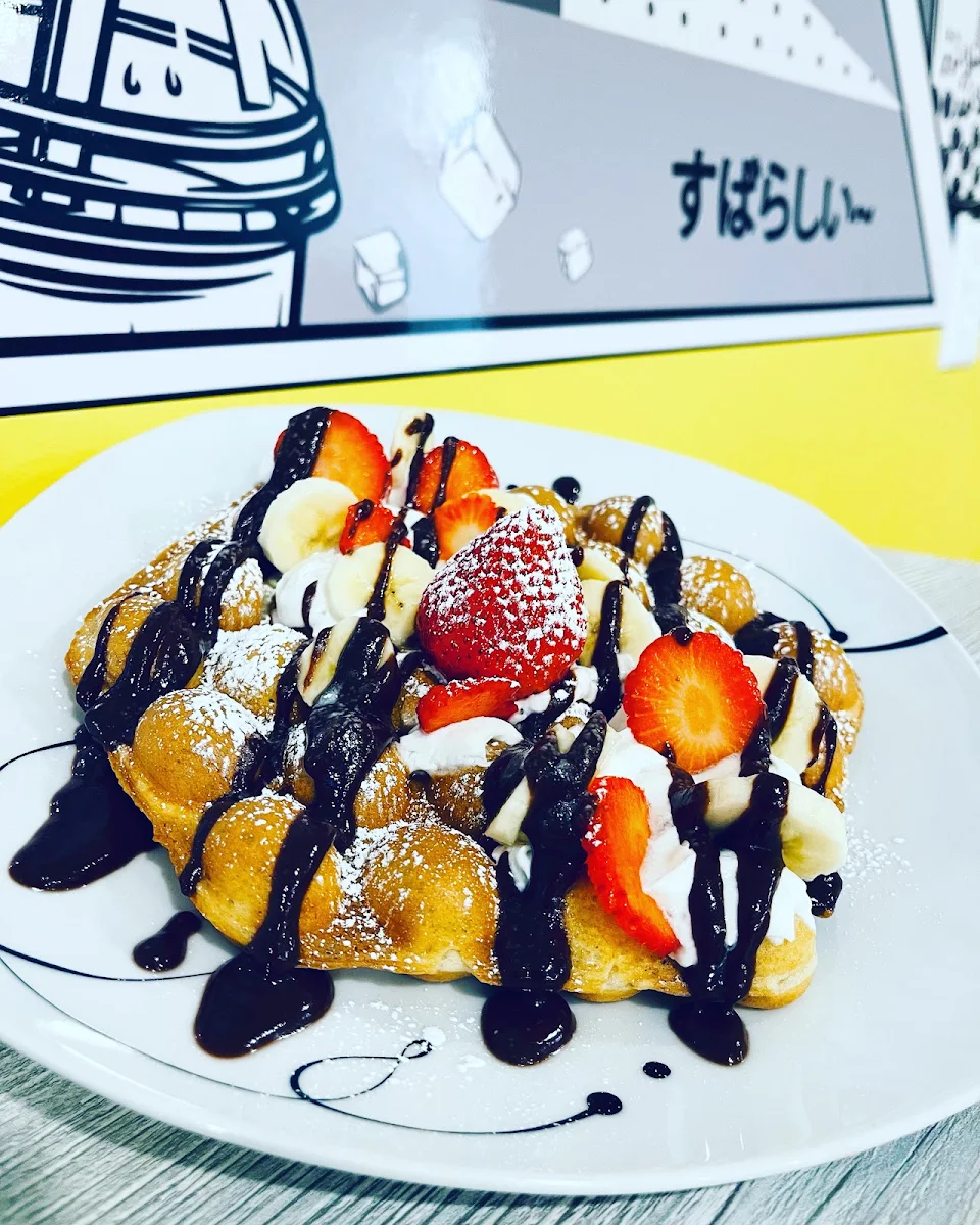 Strawberry Banana Nutella Waffle
