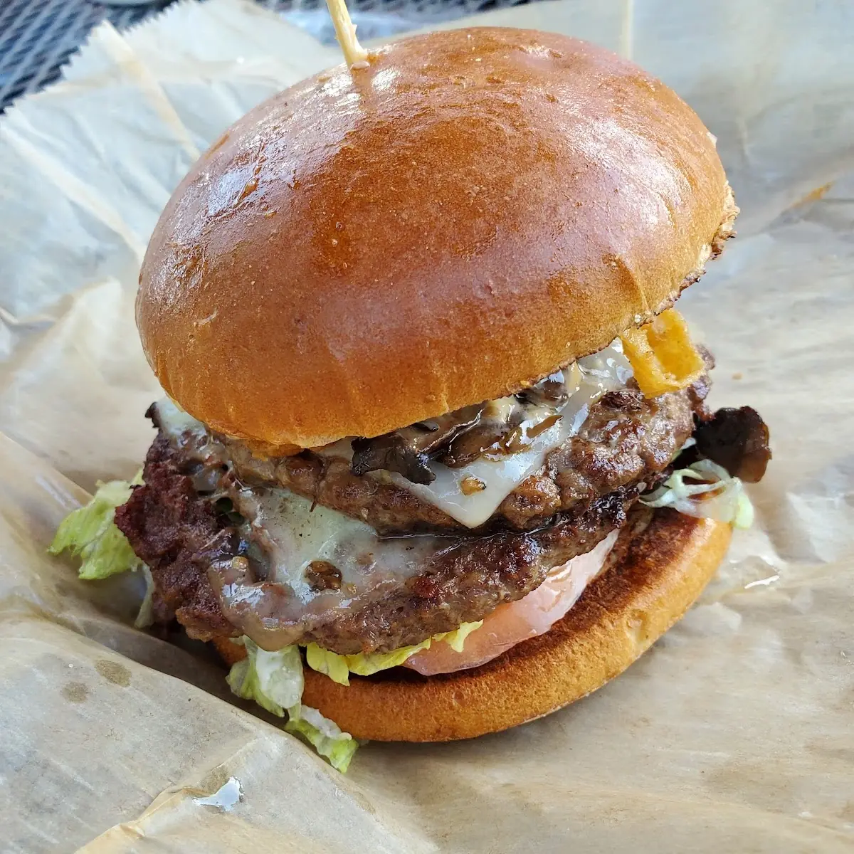 The Drunken Mushroom Burger
