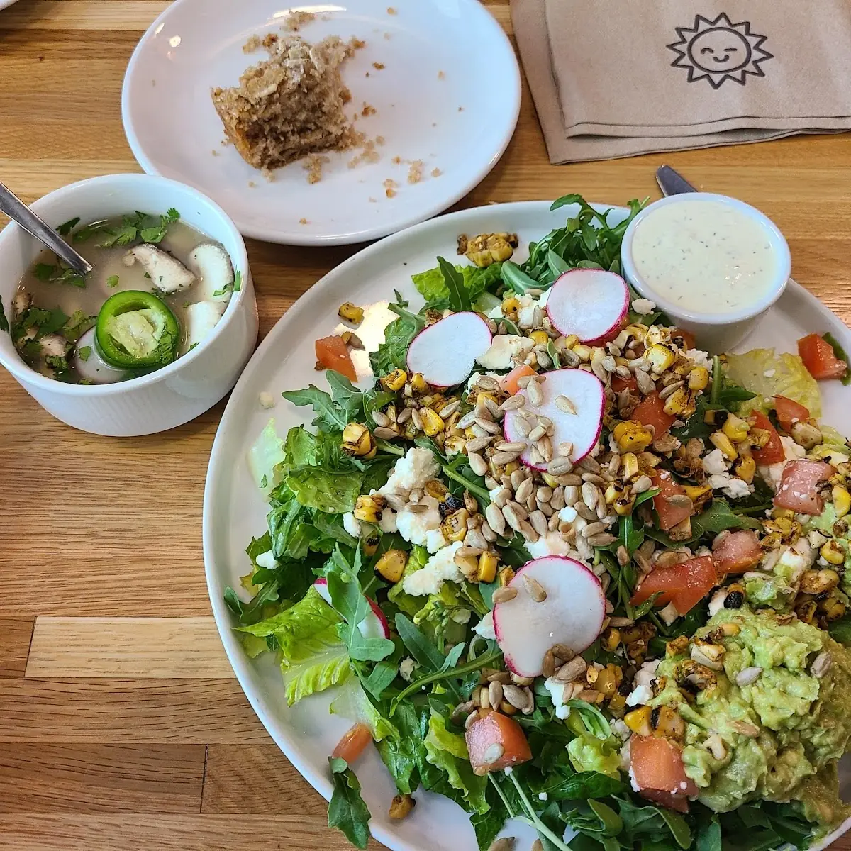 Charred Corn and Guacamole Salad