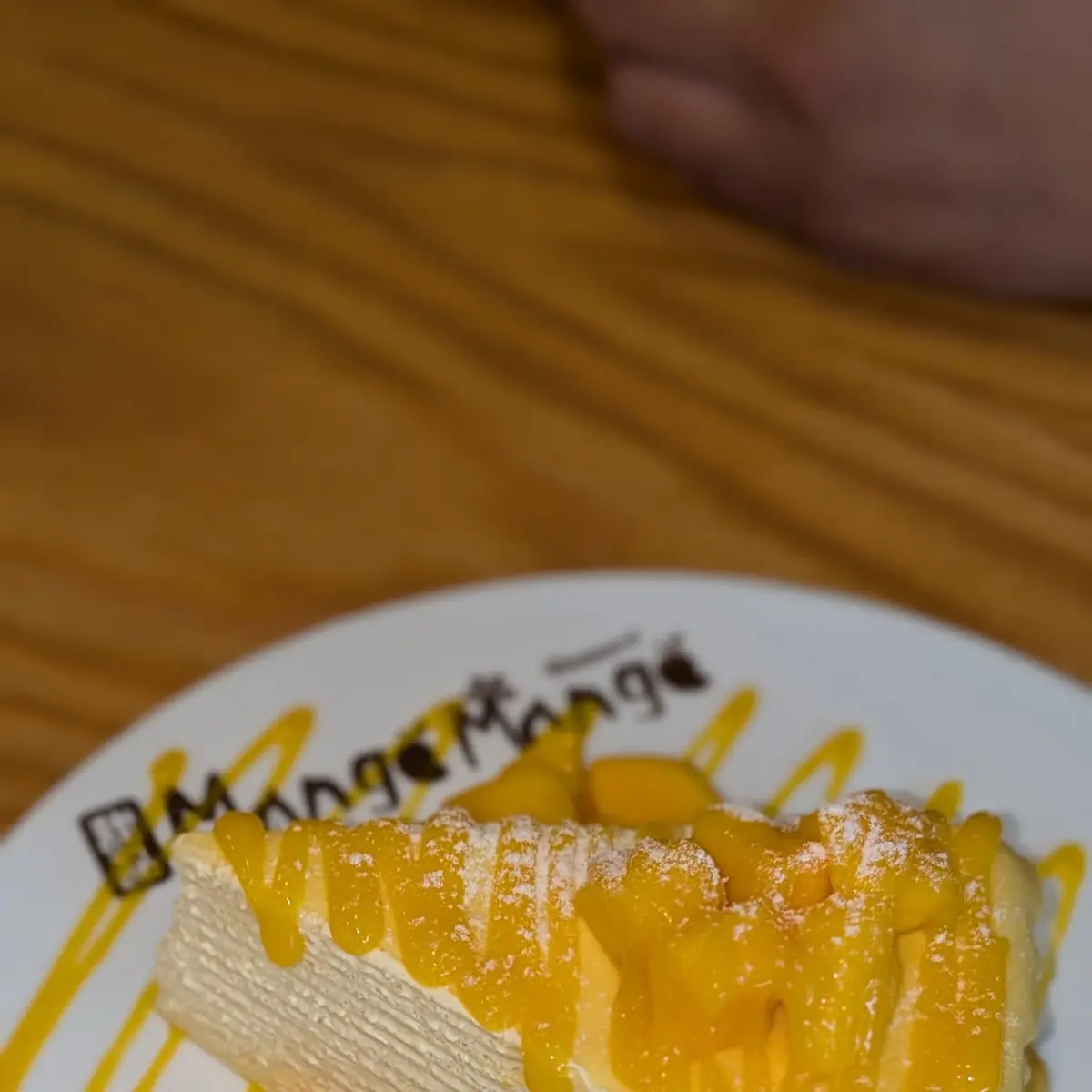 Mango Mille Crepe Cake Slice