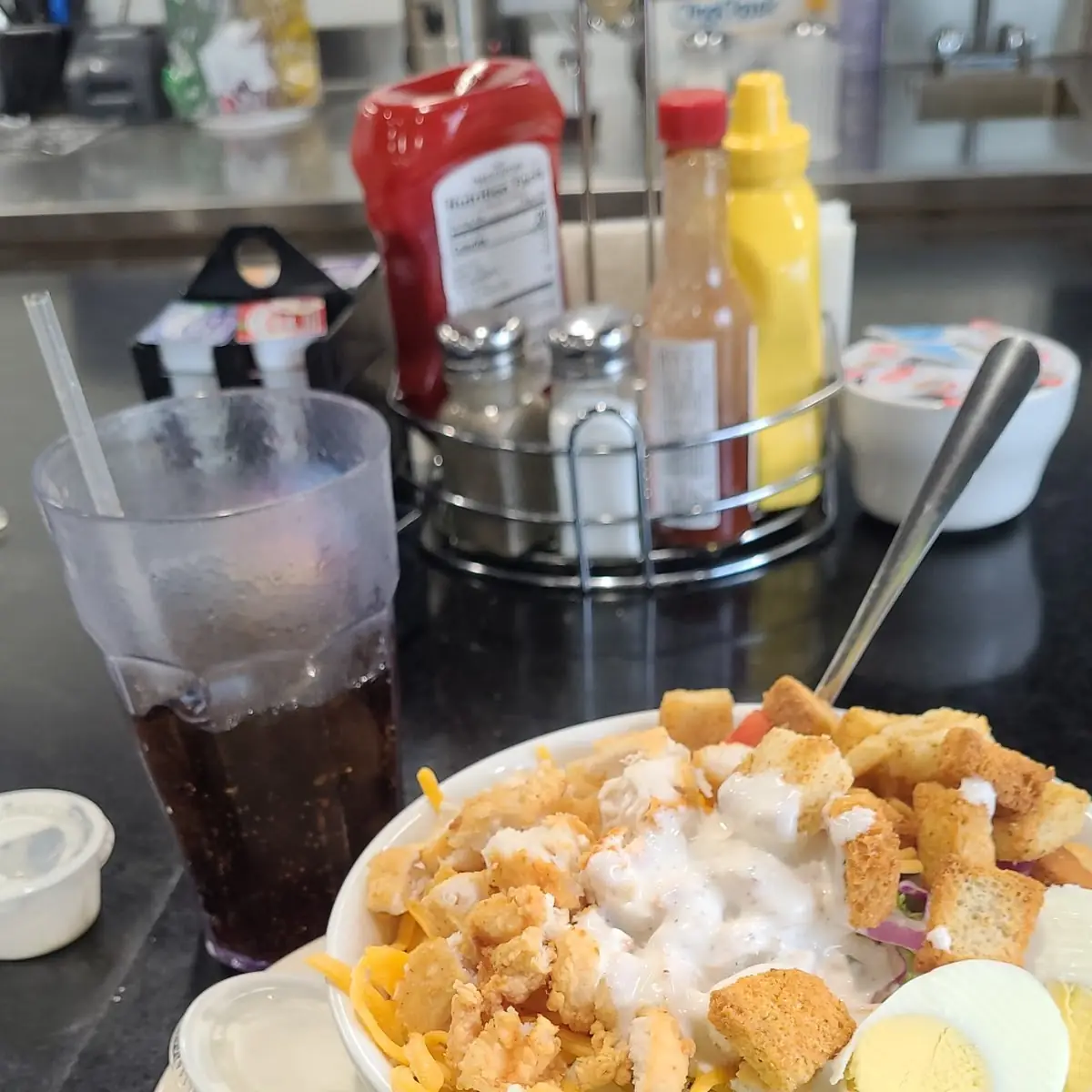 Fried Chicken Salad with Ranch