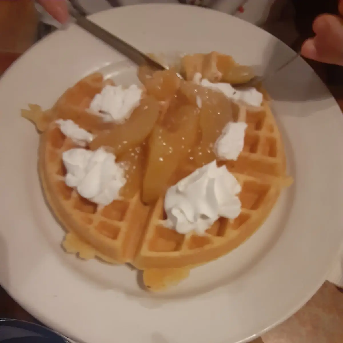 Cinnamon Apple Waffles