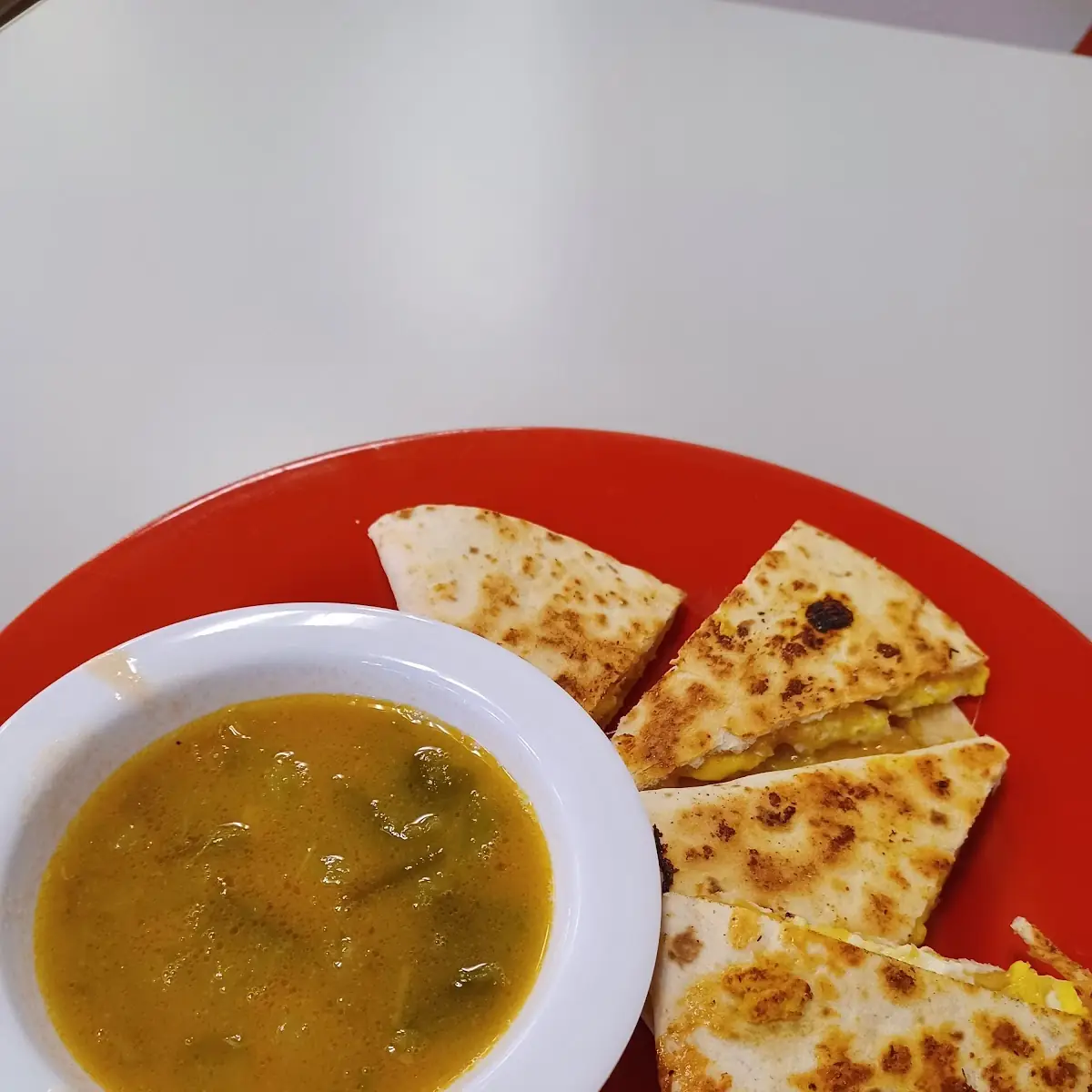 Breakfast Quesadilla Side of Green