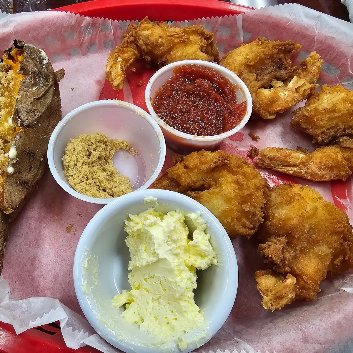 Fried Shrimp with Sweet Potato
