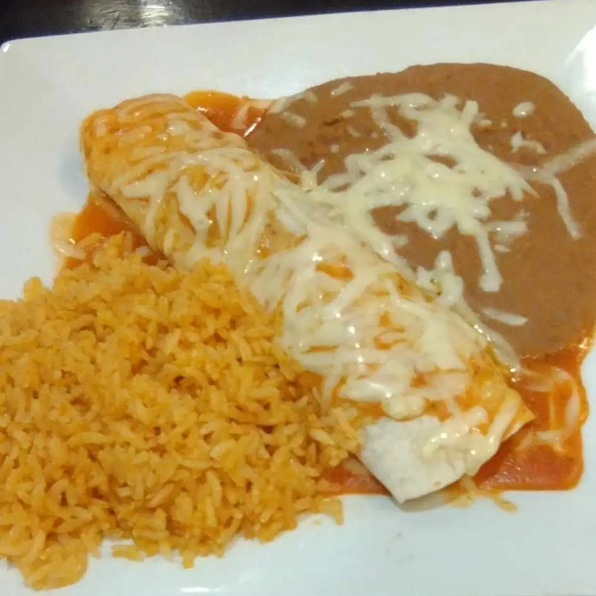 Burrito Includes Rice & Beans