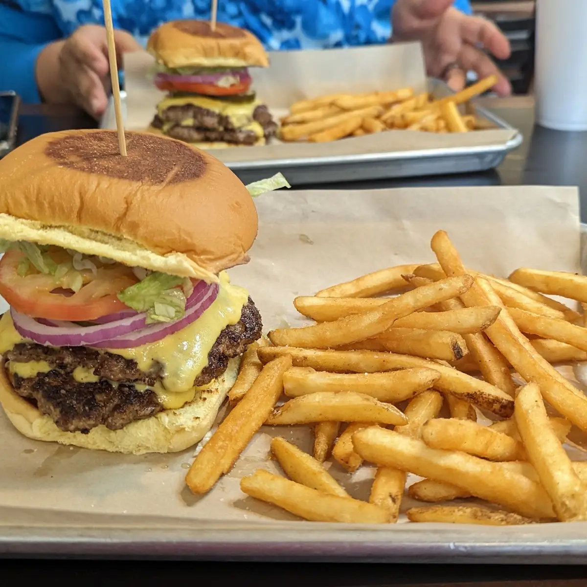 Double Cheeseburger with Fries