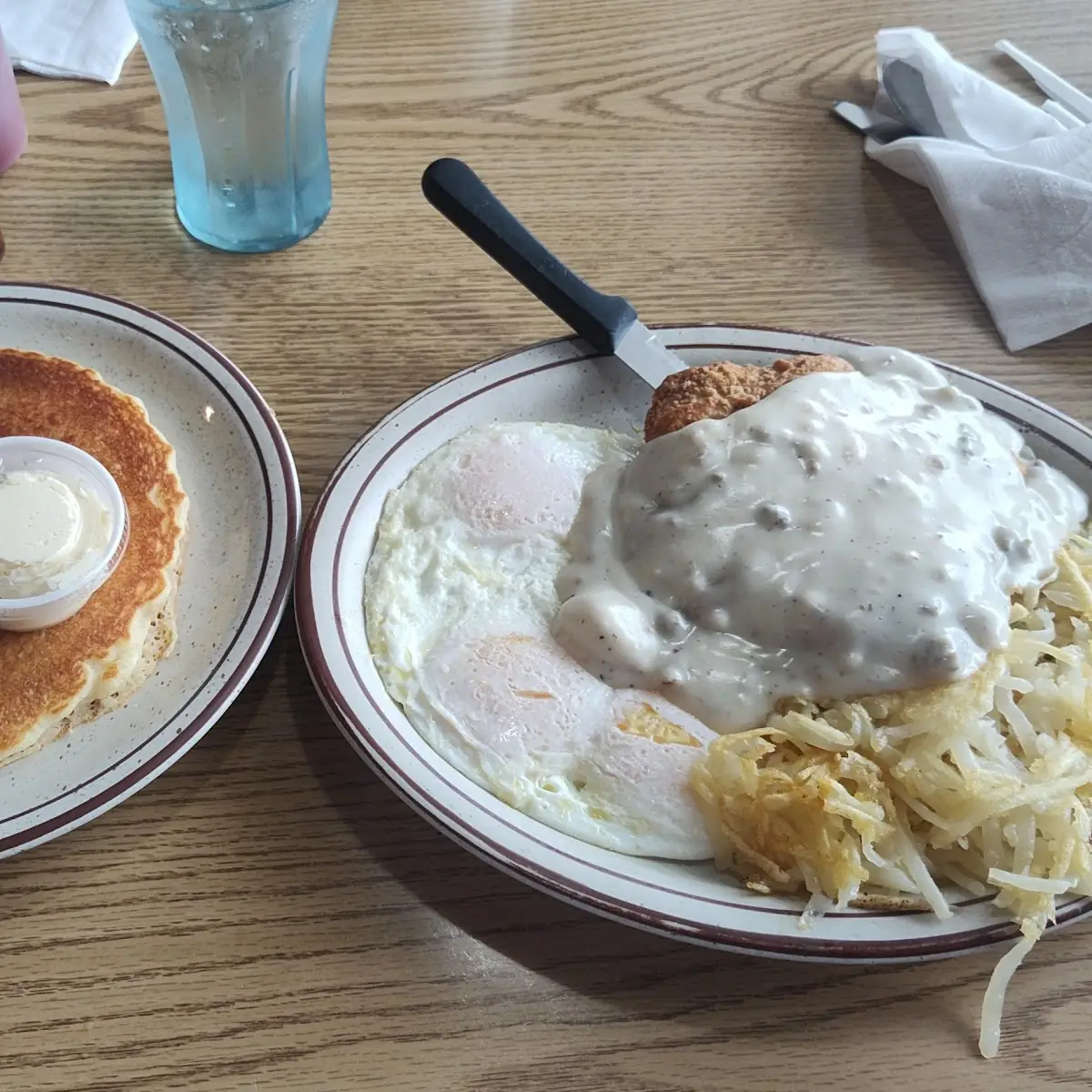 Country Fried Steak and Eggs