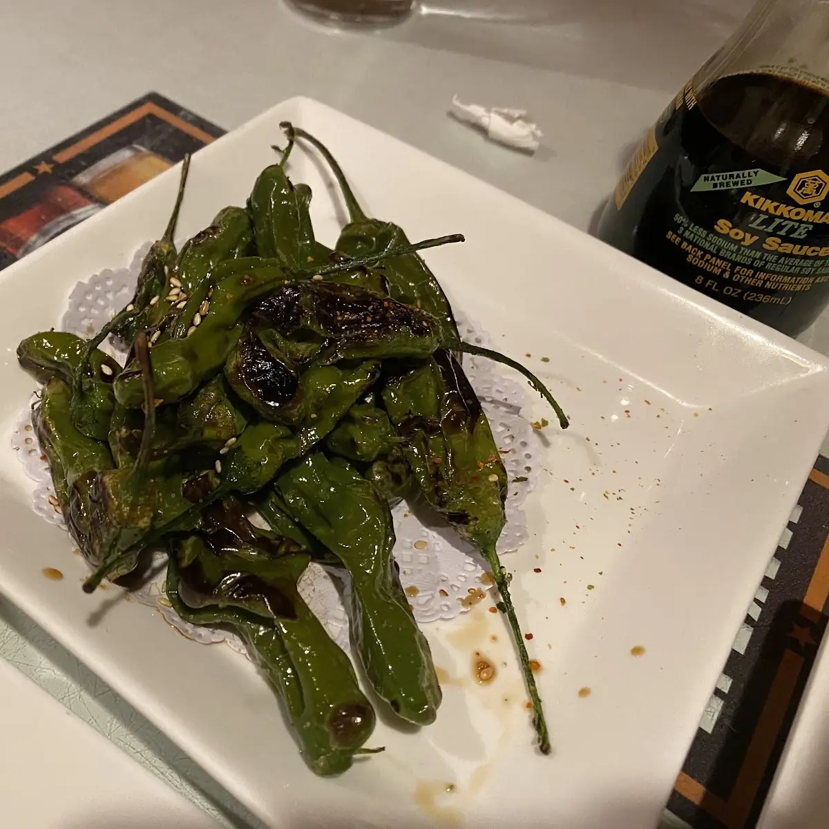 Grilled Shishito Peppers