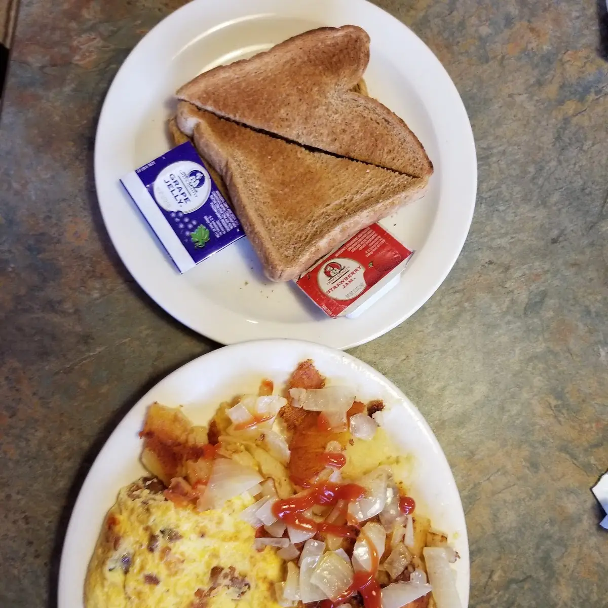 Bacon Egg and Tomato Omelet
