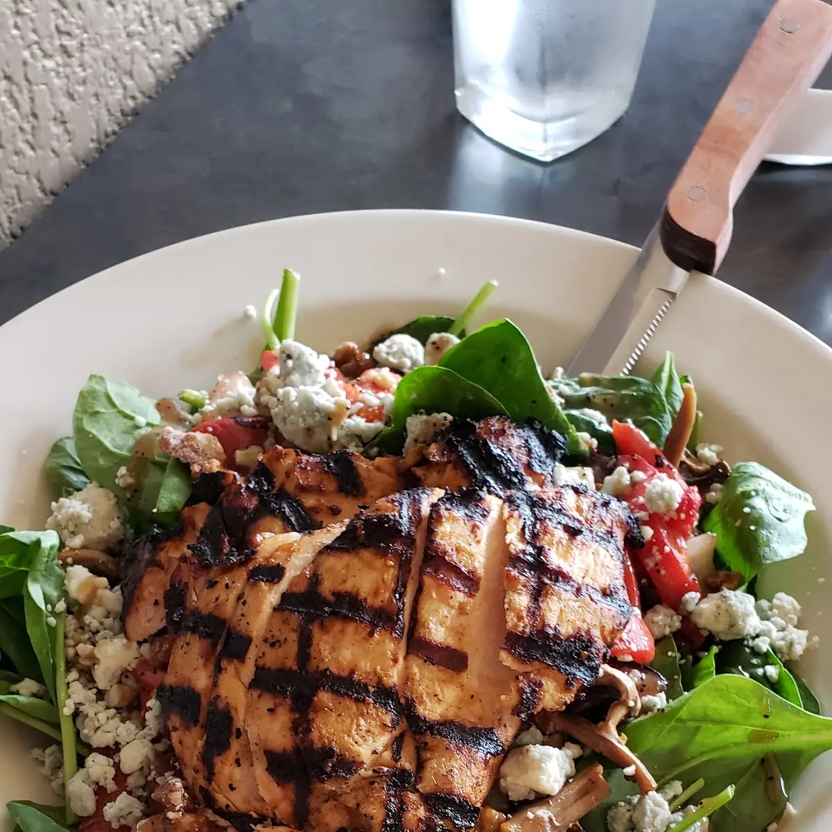 Grilled Chicken Spinach Salad