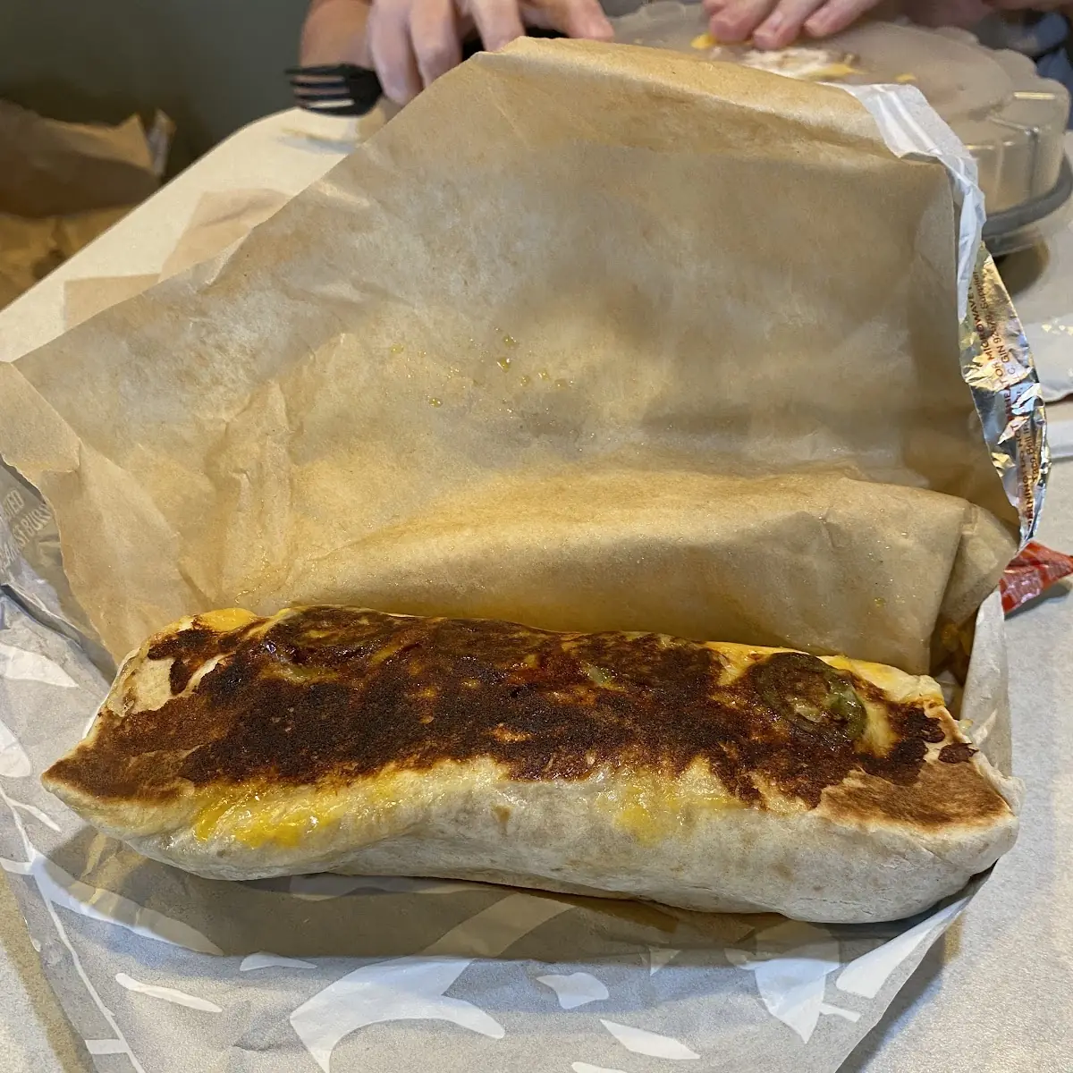 Double Steak Grill Cheese Burrito