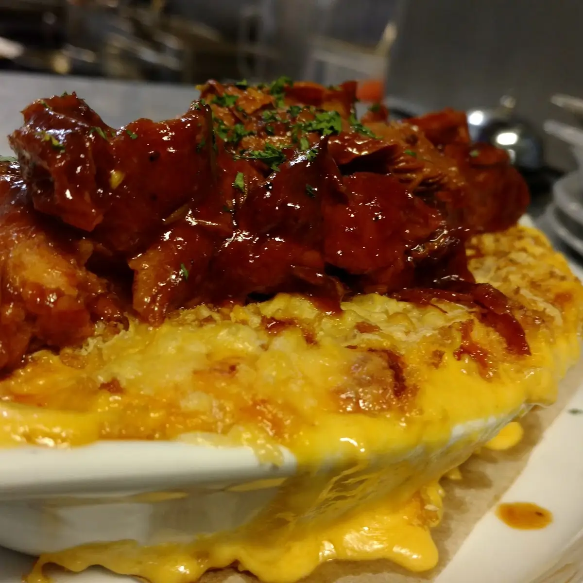 BBQ Pull Pork Mac Ans Cheese