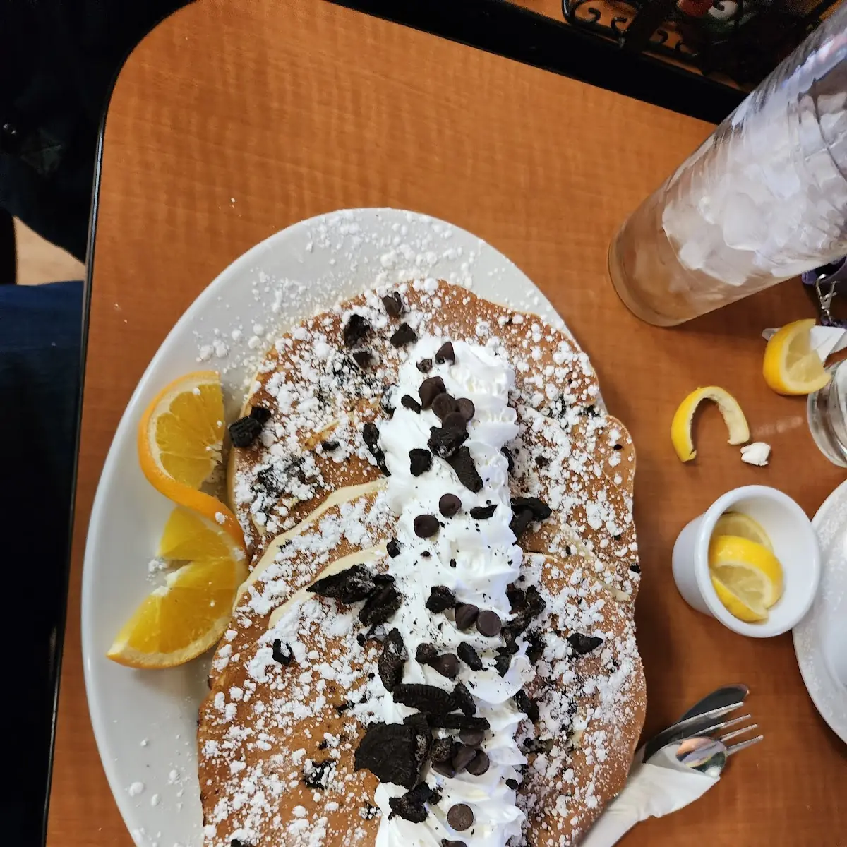 Short Stack Red Velvet Chocolate Chip Pancakes