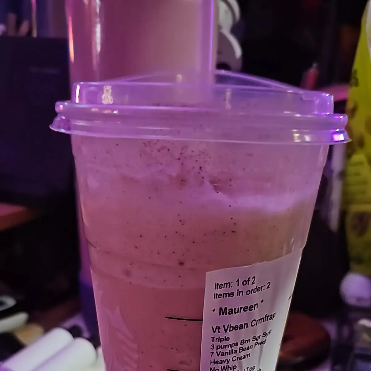 Vanilla Bean Frappuccino