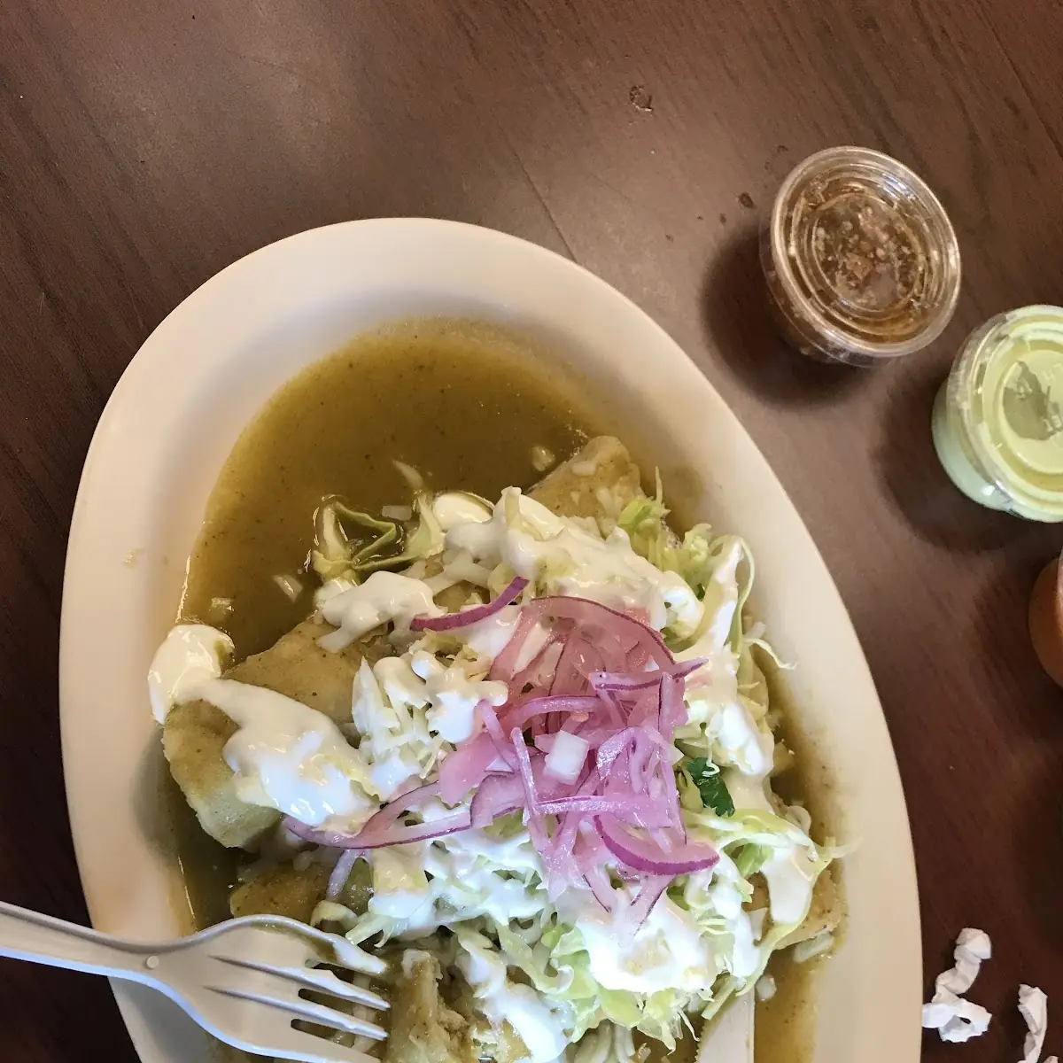 Enchiladas Verdes de Pollo