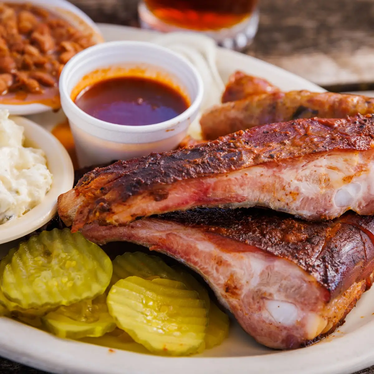 Grilled Pork Chop Plates
