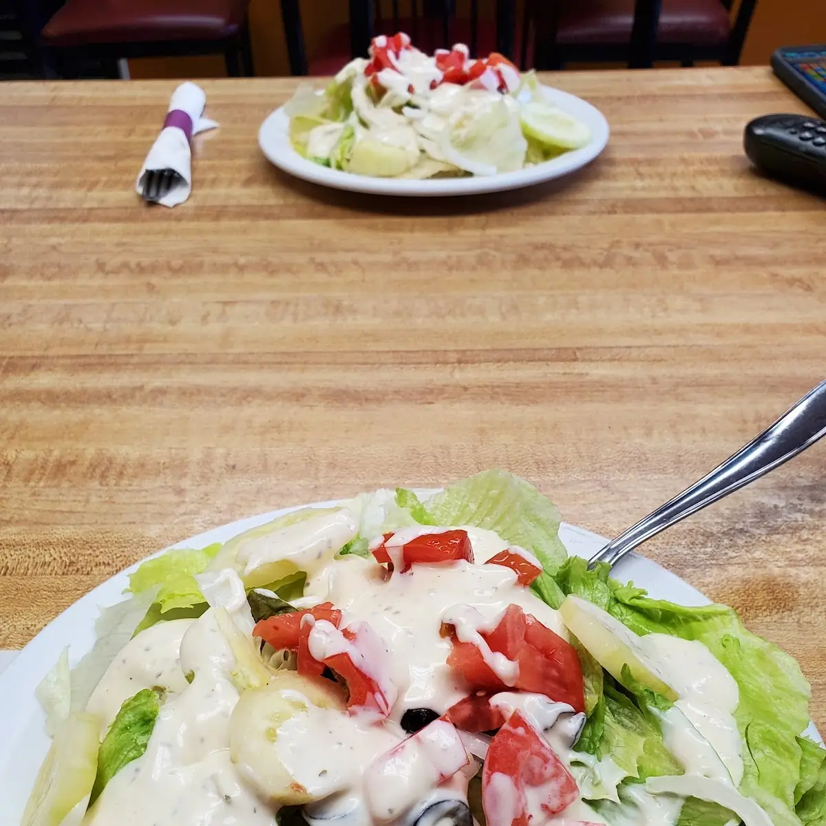 Small Salad with Ranch Dressing