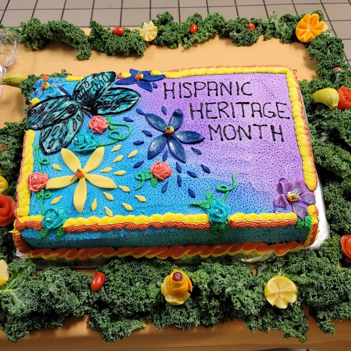 Hispanic Heritage Month Celebration Cake