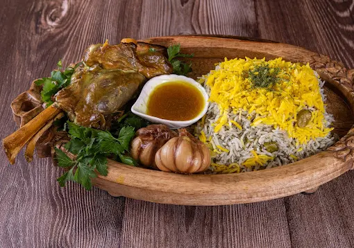 Baghali Polo with Lamb Shank