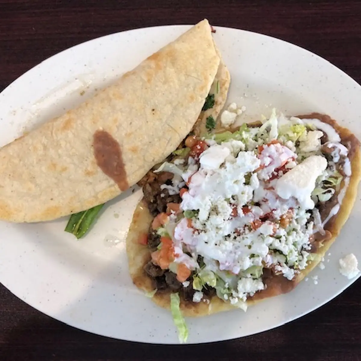 Jalapeño Chicken Quesadilla and Steak Hurrache