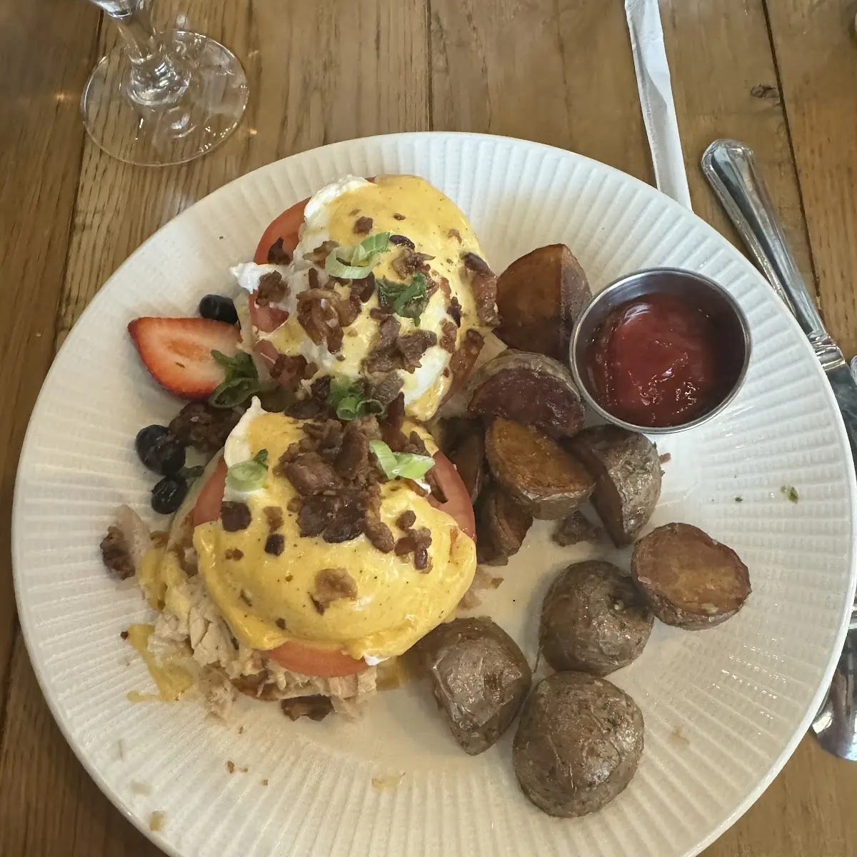 Brown Eggs Benedict