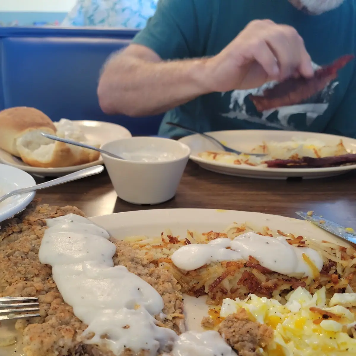 Eggs with Chicken Fried Steak