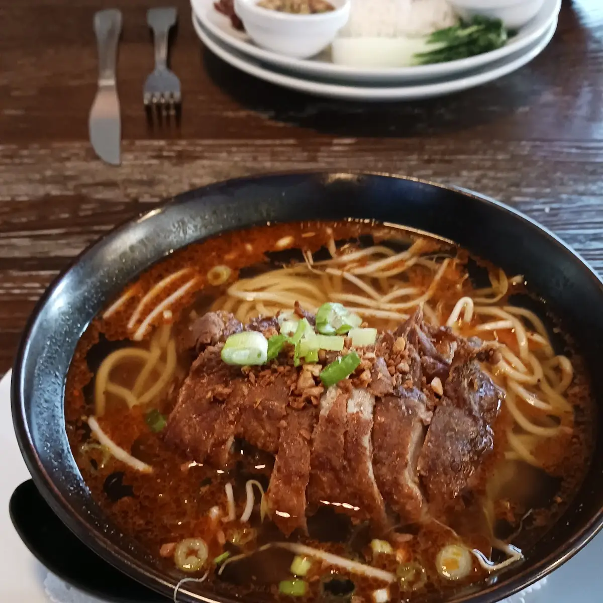 Crispy Duck Noodle Soup