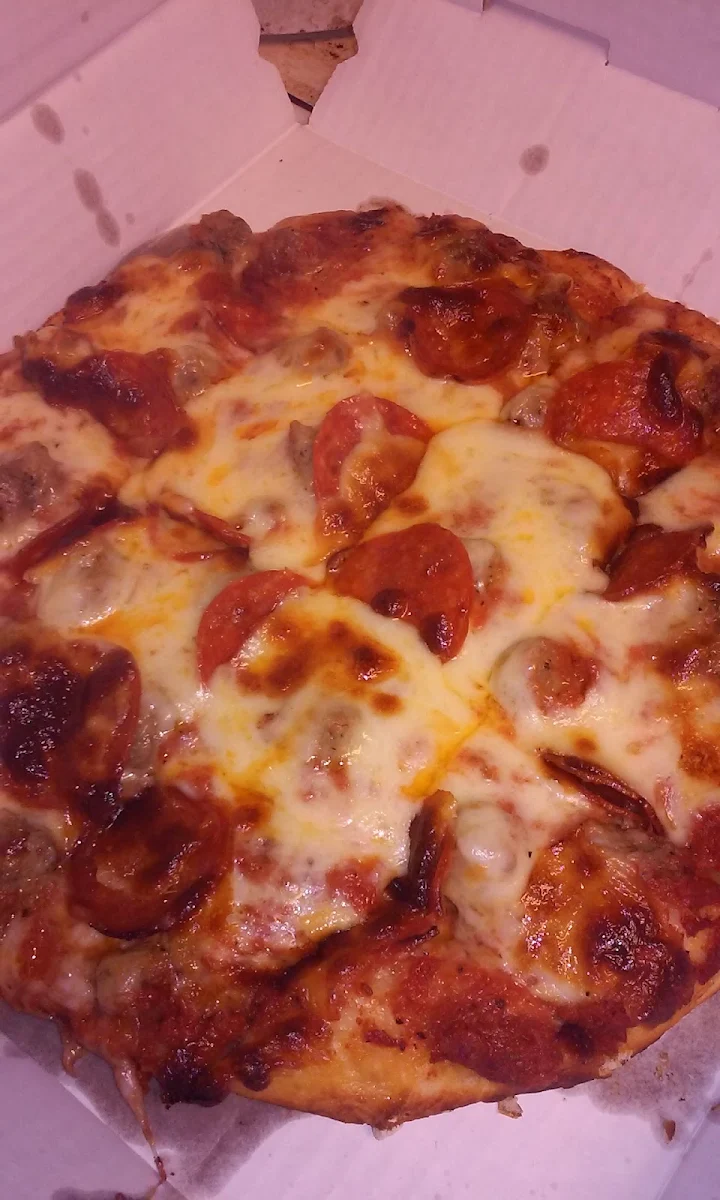Sausage and Pepperoni Pizza