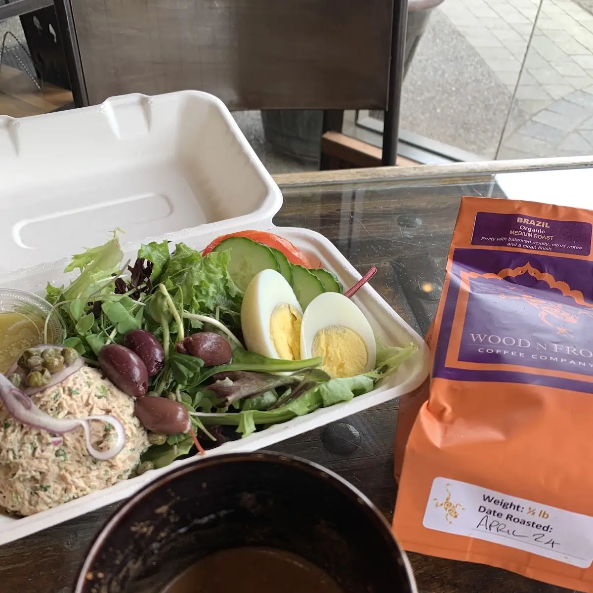 Organic Coffee Bean and Tuna Salad Bowl