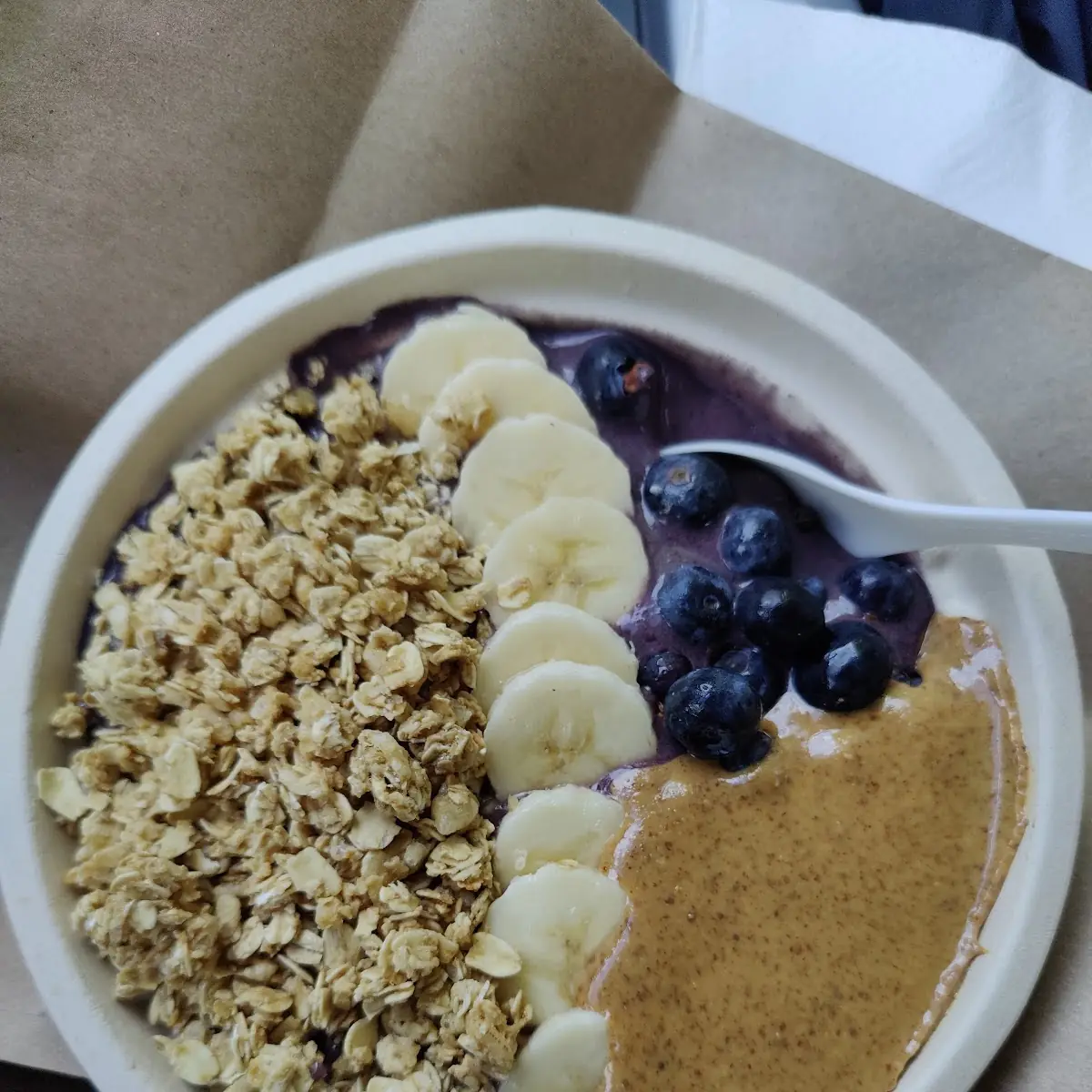 Smoothie Bowl with Fruit and Granola