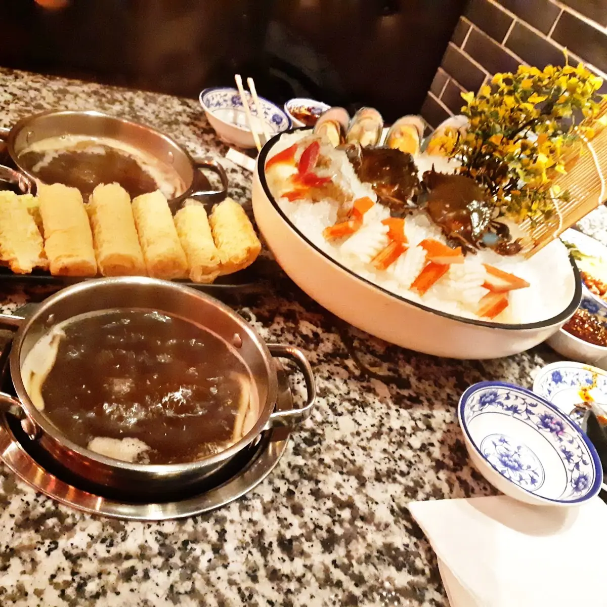Tofu and Seafood Platter