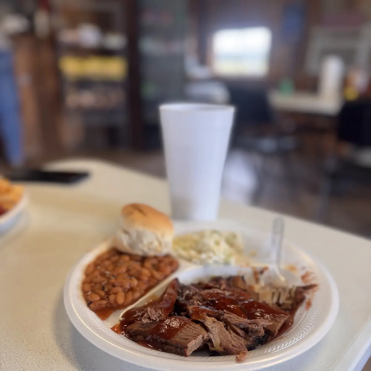 Pulled Pork Plate with Baked Beans