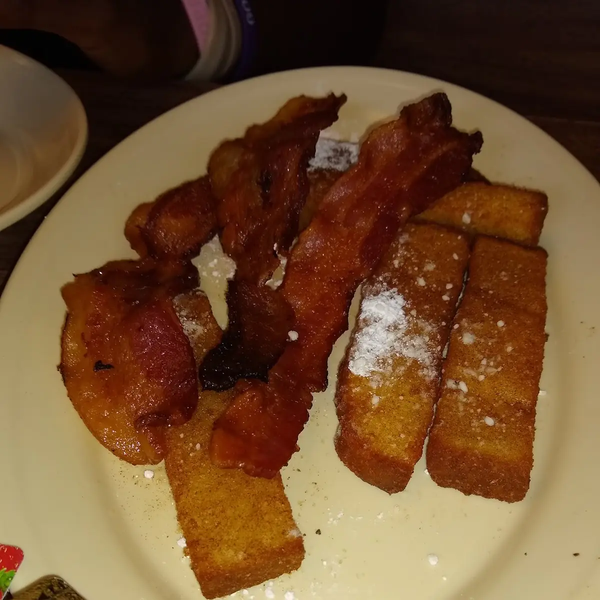 Bacon with French Toast Sticks