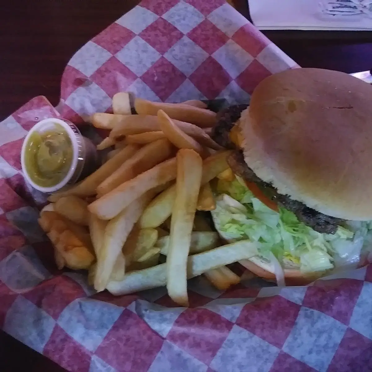 Cheese Burger & Fries